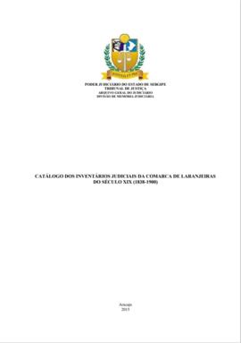 CATALOGO JUDICIAL DE LARANJEIRAS